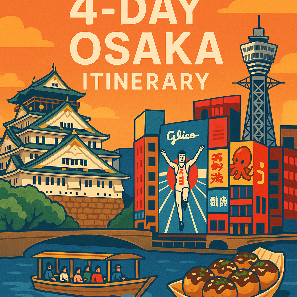 Perfect 4-Day Osaka Itinerary (2025 Edition): Explore Japan’s Friendliest City Like a Local