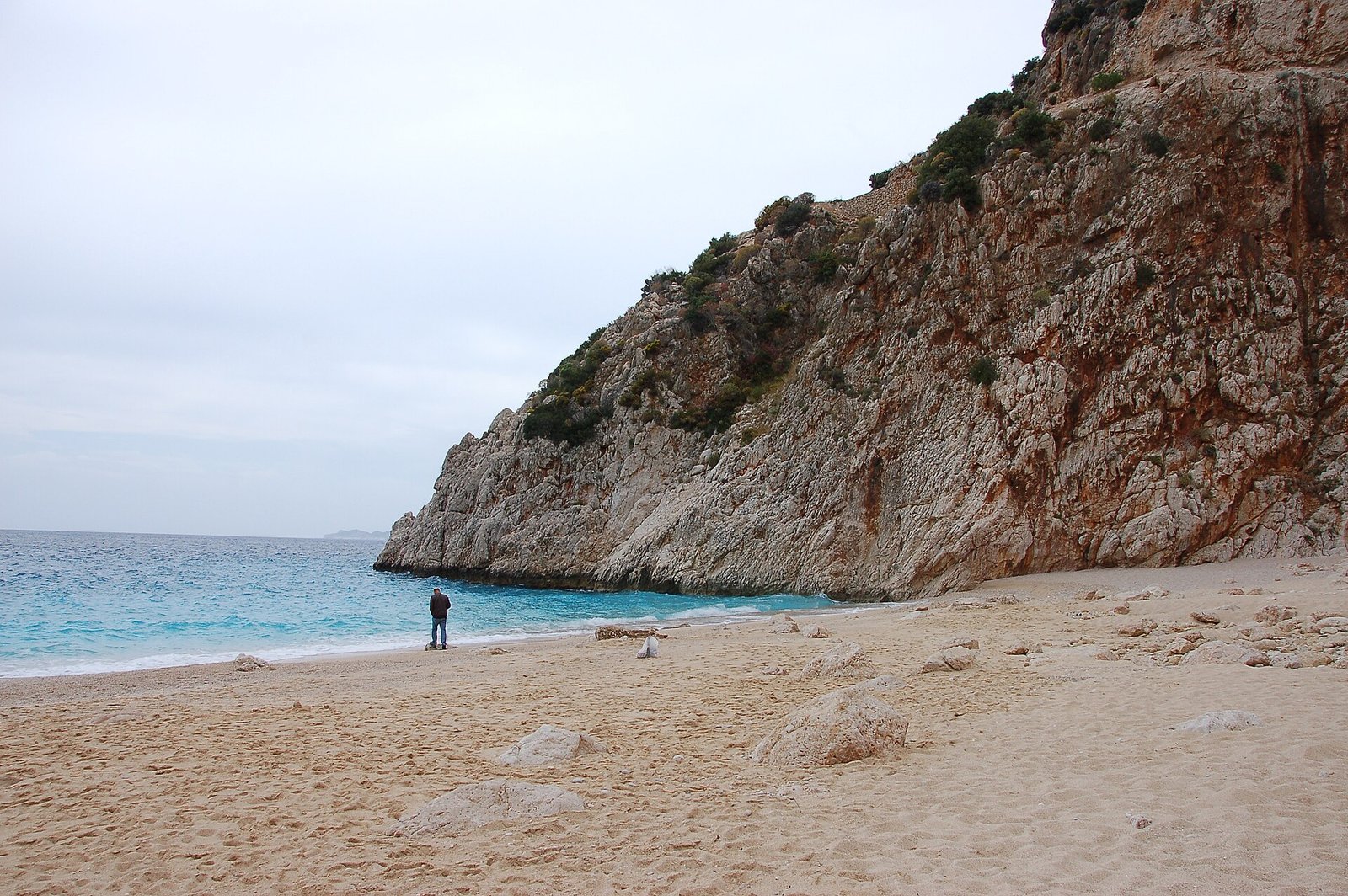 The cove and cliffs at Kaputaş beach between Kalkan and Kaş