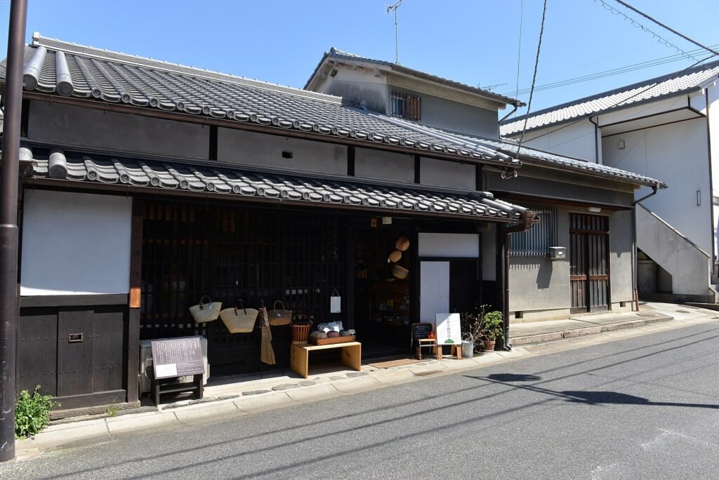 Lattice-fronted townhouses in the Naramachi quarter of Nara
