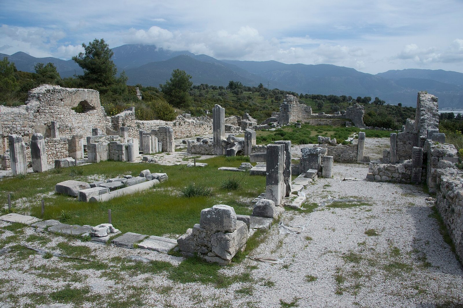 The ruins of Xanthos, the Lycian capital, near Kınık