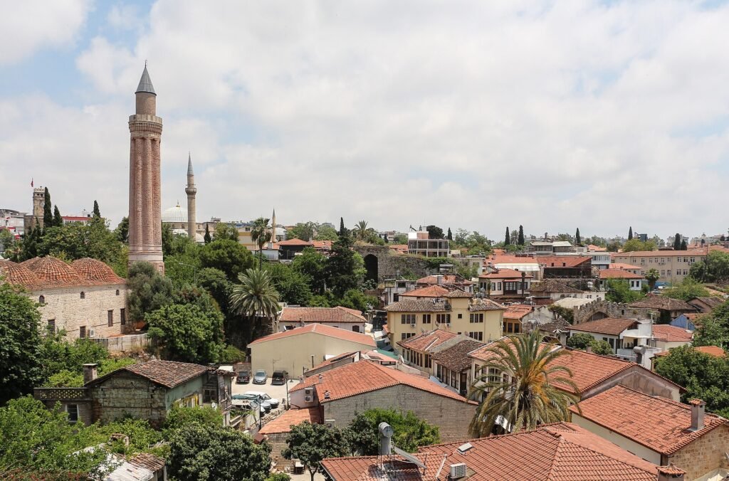 The fluted minaret in Kaleici, Antalya