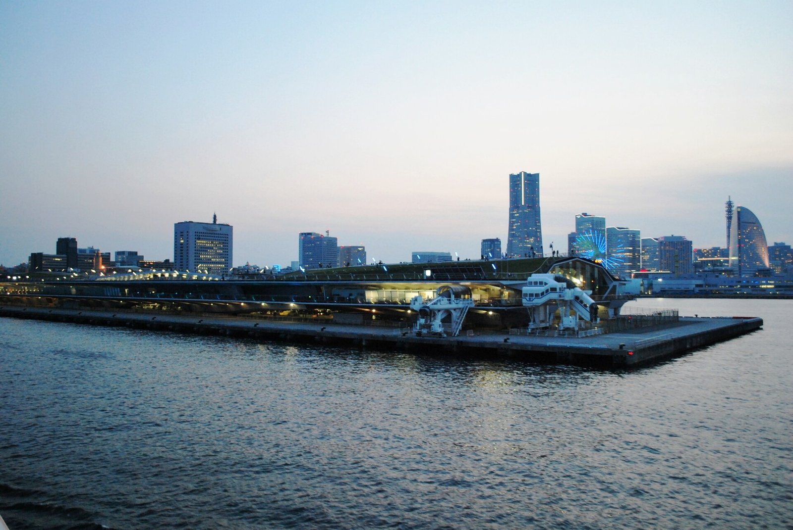 The Yokohama waterfront and Minato Mirai skyline